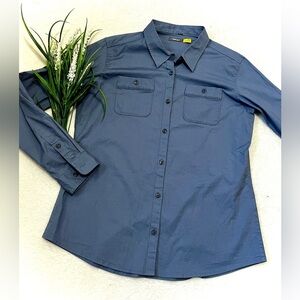 Cabela's Women Button Down Long Sleeve Tactical Top - Medium